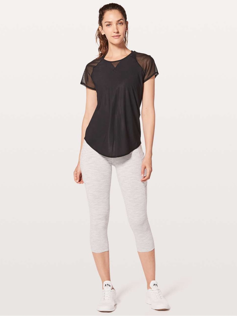 Lululemon Athletica Mix & Mesh Short Sleeve Tee